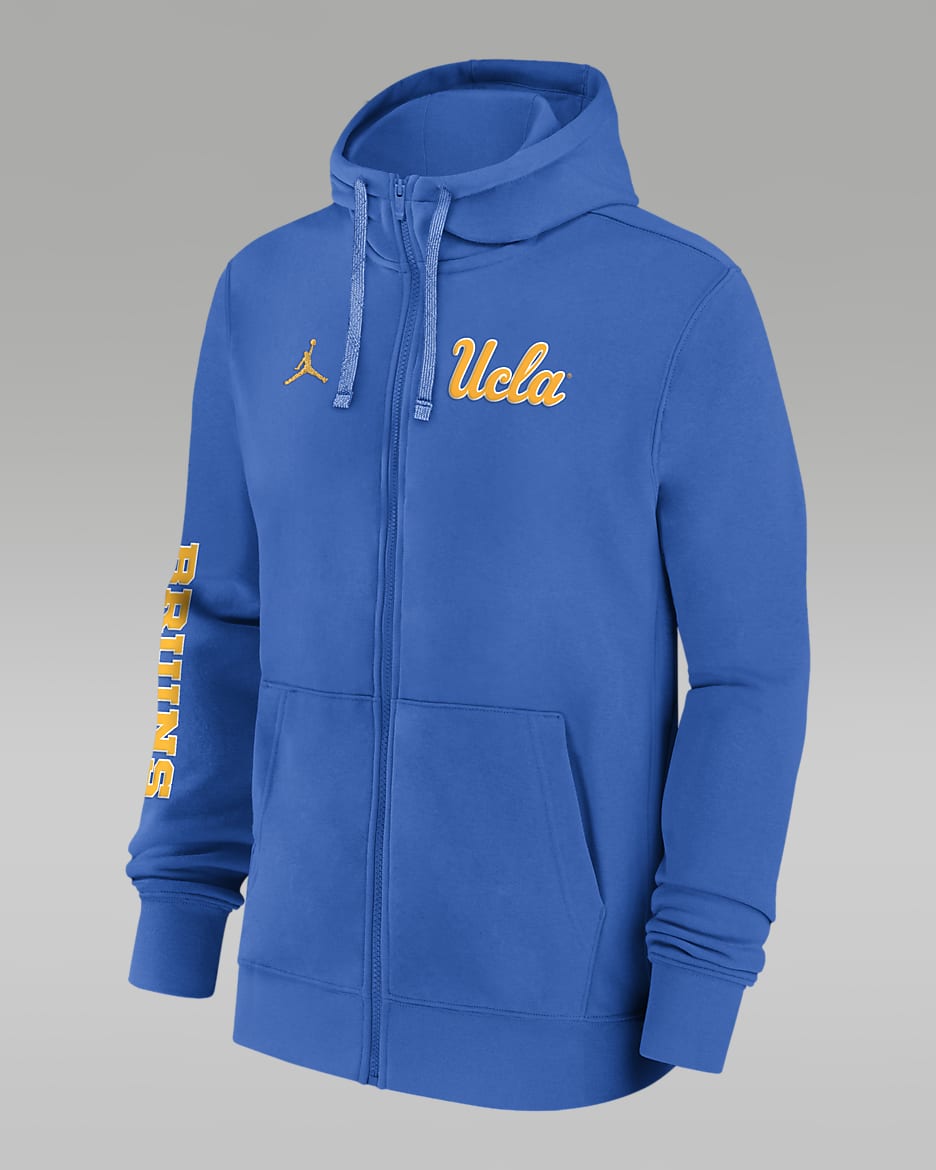 UCLA Bruins Sideline Team Issue Men s Jordan College Full Zip Hoodie. Nike